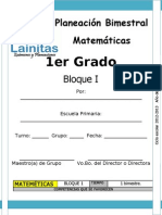 1er Grado - Bloque 1 - Matemáticas