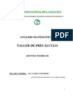 Precalculo de Analisis Matematico