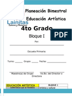 4to Grado - Bloque 1 - Educación Artística