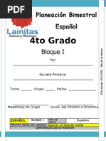 4to Grado - Bloque 1 - Español