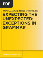 Exceptions in Grammar