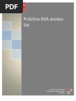 Práctica ASA Access-List