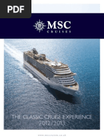 MSC Cruise Brochure 2012/2013