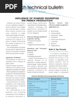 Effect of Powder Properties in Premix