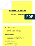 Lamina de Riego