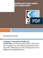 Container Corporation of India Limited (A Govt. of India Undertaking)