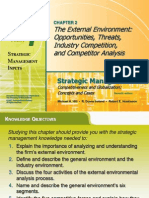 The External EnvironmentOpportunities, Threats, Industry Competition, and Competitor Analysis