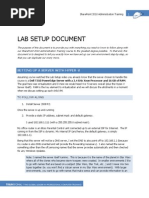 Lab Setup Document: Setting Up A Server With Hyper-V