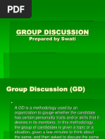 Group Discussion: Prepared by Swati