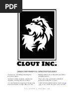 Clout Inc.: Canada'S New Premier Full-Service Boutique Agency