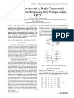 A Temperature-Insensitive Simple Current-Mode Multiplier/Divider Employing Only Multiple-Output CDTA