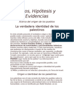 Mitos, Hipótesis y Evidencias Acerca Del Origen de Los Pueblos