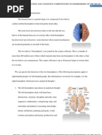 Brain Lateralization and Cognitive Competencies On Hemispheres of The Brain