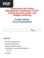 Approaches For Power Management Verification of SoC Having Dynamic Power and Voltage Switching