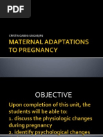 Maternal Adaptations To Pregnancy