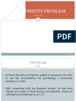 Investment Problem (Optimization Technique)