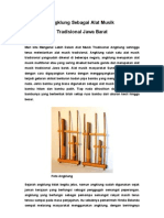 Angklung Sebagai Alat Musik