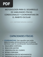 Metodología para El Desarrollo de Habilidades Físicas Condicionales y Coordinativas