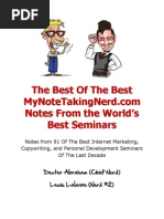 MyNoteTakingNerd Best of The Best Report