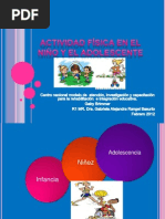 Actividad Física en El Niño y El Adolescente