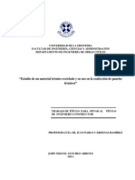 Estudio de Un Material Térmico Reciclado y Su Uso en La Confección de Paneles Térmicos