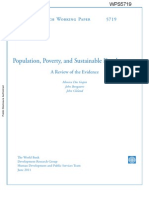 Population, Poverty, and Sustainable Development