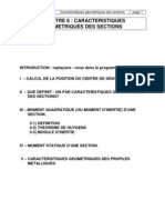 Caractrisques Gomtriques Des Sections