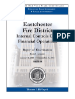 Eastchester Fire District: Internal Controls Over Financial Operations