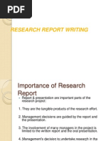 Report Writing