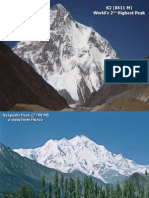 K2 (8611 M) World's 2 Highest Peak