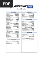 Normal Checklist 737-700