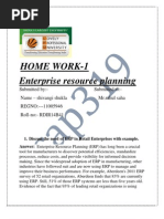 Home Work-1 Enterprise Resource Planning