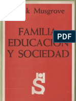 Musgrove, Frank - Familia, Educacion y Sociedad