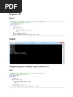 Program 4.1 Input: Laboratory 5