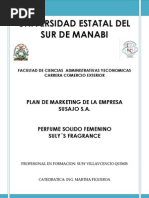 Plan de Marketing Perfume