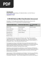 National Merit Semifinalist 12-13