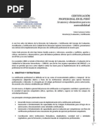 La Certificación Profesional en El Perú-Dr. Víctor Carrasco Cortez