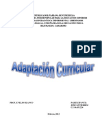 Trabajo Adaptacion Curricular