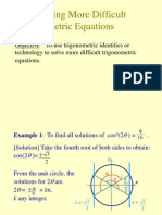 8.5 Solving More Difficult Trigonometric Equations