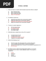 TUTORIAL 4 Enzyme Answer