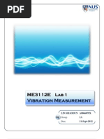 ME3112-1 Lab Vibration Measurement