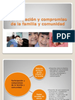 Participación y Compromiso de La Familia y Comunidad