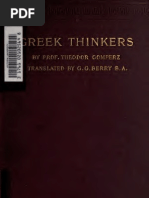 Gomperz, Greek Thinkers, A History of Ancient Philosophy, Vol. 3