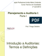 Auditoria e Planejamento - Parte I