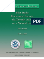 Pilot Study - Psychosocial Impacts of Terrorist Attack On A National Icon