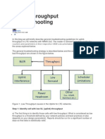 LTE Uplink Throughput Troubleshooting