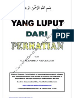 Yang Luput Dari Perhatian