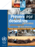 Prevencion de Desastres y Atenuacion de Sus Efectos