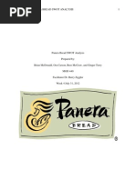 Panera Bread SWOT Analysis Final