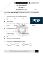 Section - I Straight Objective Type Straight Objective Type Straight Objective Type Straight Objective Type